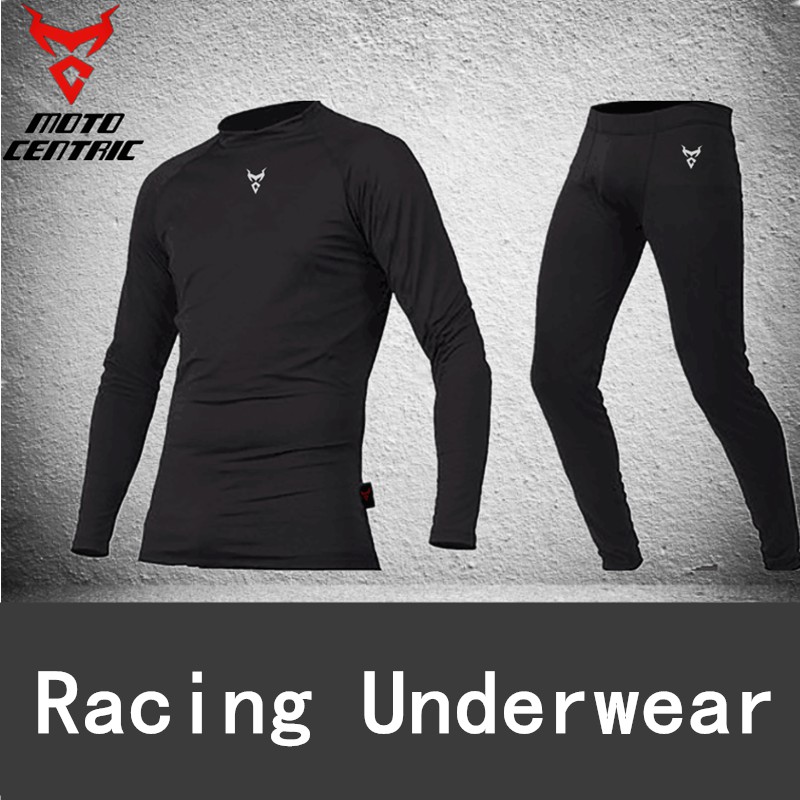 Thermal Base Layer - オートバイ熱下着セットロングジョンズ冬ブランド速乾抗菌ストレッチ男性サーモ下着男性春暖かい