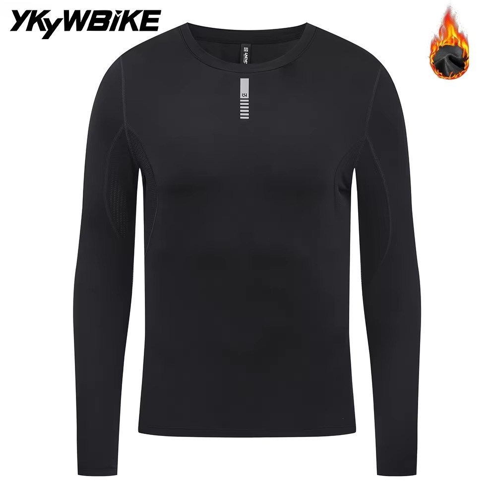 Thermal Base Layer - YKYWBIKE メンズ サイクリング ベースレイヤー 冬&秋 自転車