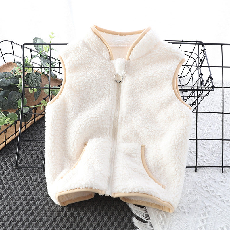 Winter Clothing For 1 Year Old Girl - 男の子フランネルベスト子供服 2024 秋冬ファッション子供ジッパー上着コート女の赤ちゃんのための 2-10 年チョッキ