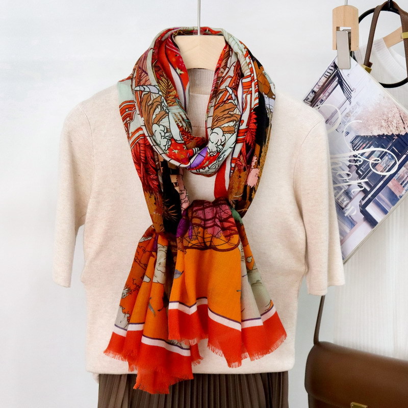 ロングタッセルカシミヤレッドショール高級デザイナースカーフス - Winter Clothing Hong Kong のレビューと価格