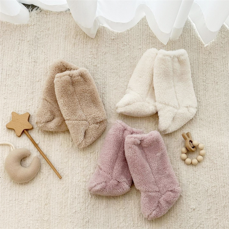 暖かい冬のベビーソックスコーラルフリースソックス幼児男の子女 - Winter Clothing Baby のレビューと価格