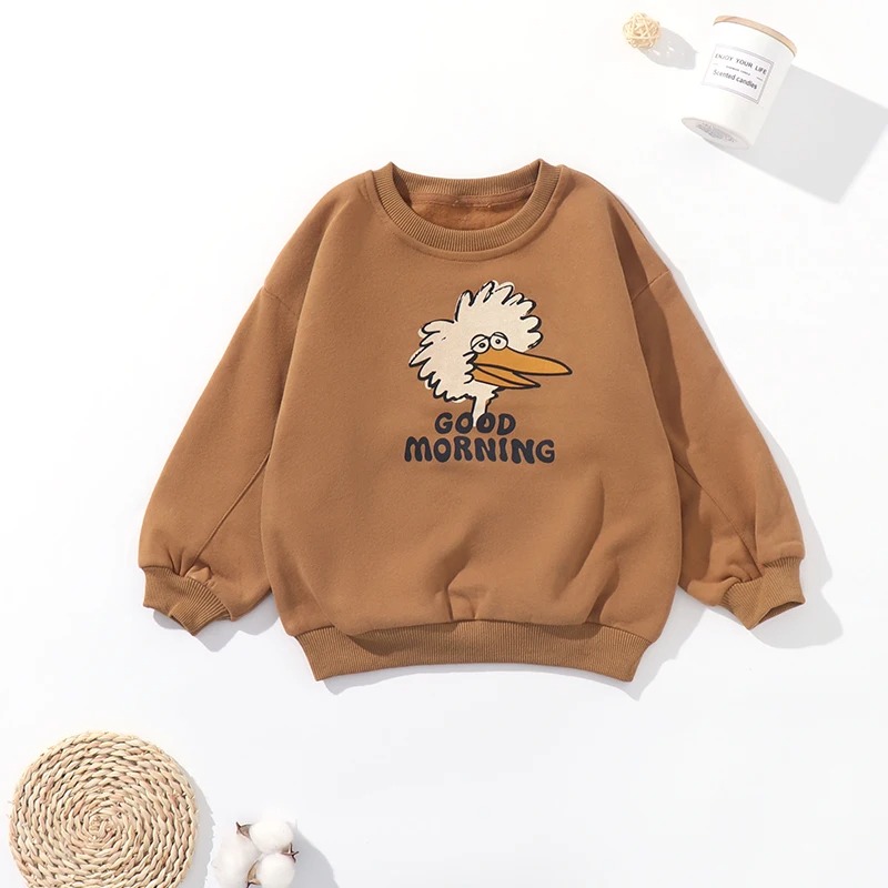 韓国イン 2024 子供の秋冬長袖 O ネックトレーナーかわ - Winter Clothing For 1 Year Old Girl のレビューと価格