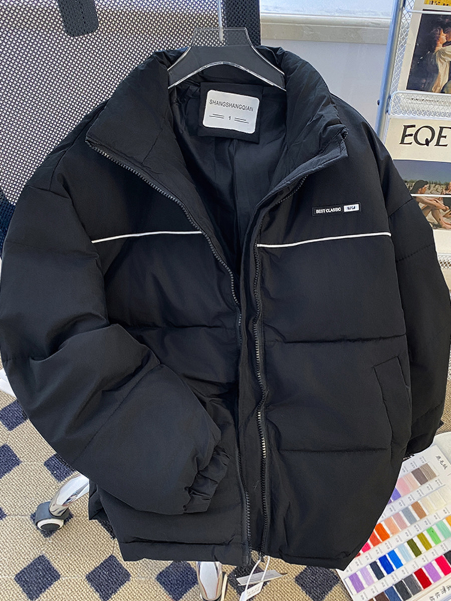メンズスタンドアップカラー,コットンパッド入りジャケット,厚 - Winter Clothing Hong Kong のレビューと価格