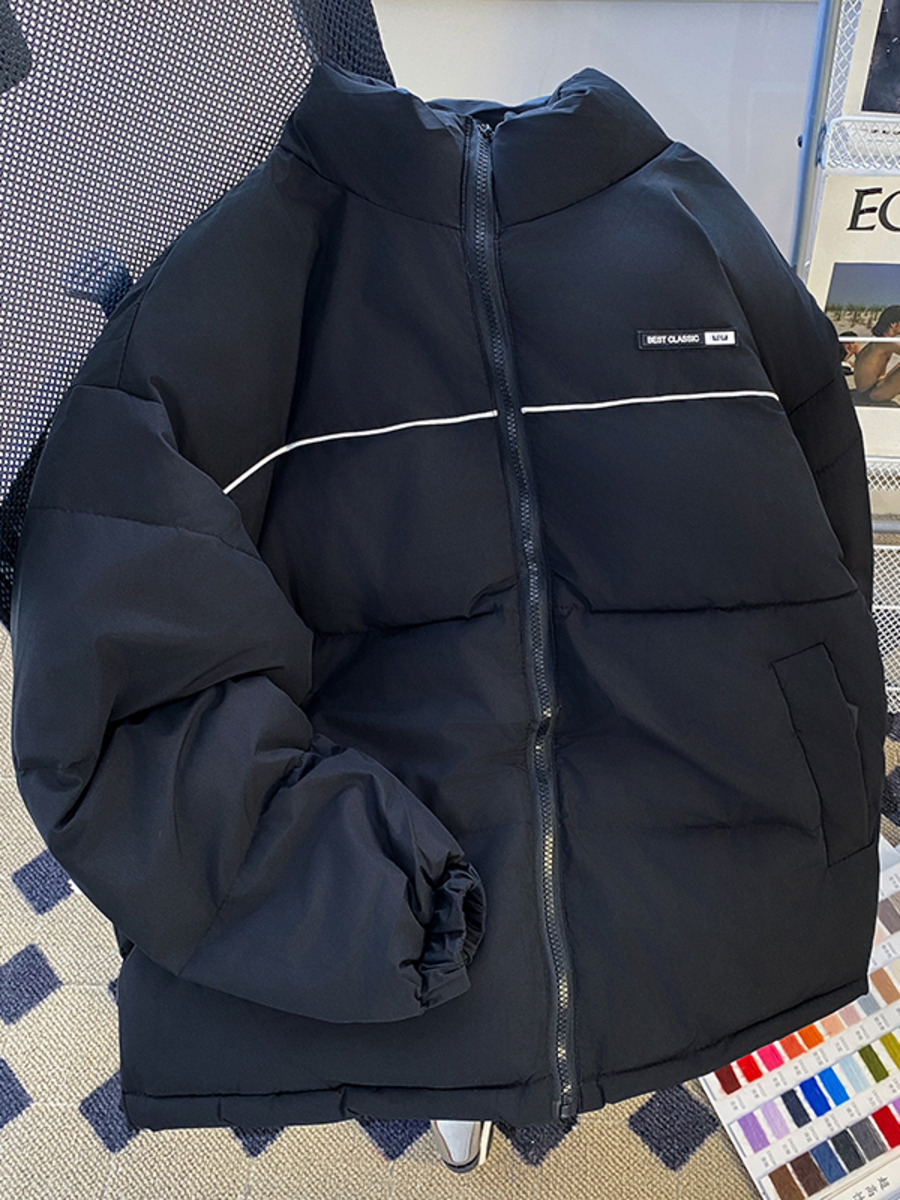 メンズスタンドアップカラー,コットンパッド入りジャケット,厚 - Winter Clothing Hong Kong のレビューと価格