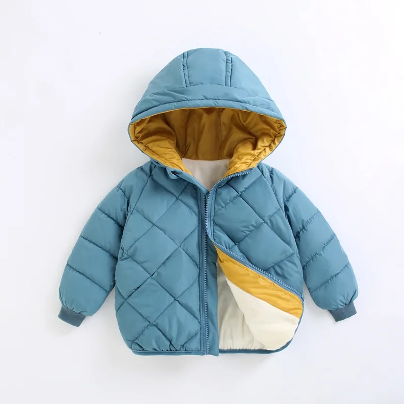 カジュアルベビーガールズ冬服キッズライトダウンコートフード付 - Winter Clothing For 1 Year Old Girl のレビューと価格