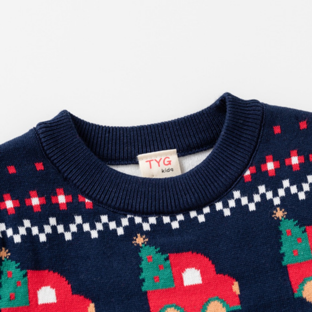 新年クリスマスセーター子供用カープリントスウェットシャツ男の - Winter Clothing For 1 Year Old Girl のレビューと価格
