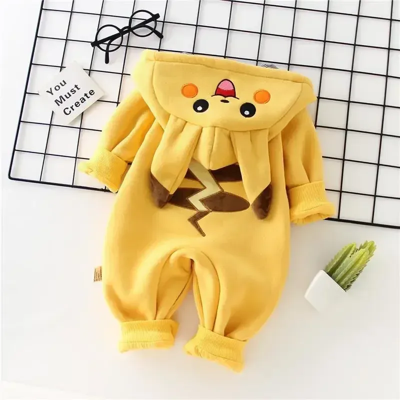 漫画ポケットモンスターベビーパジャマ新生児かわいい冬長袖子供 - Winter Clothing Baby のレビューと価格