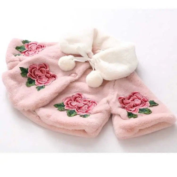 子供のための毛皮の模造ポンチョ,女の子のためのマント,幼児の - Winter Clothing Baby のレビューと価格