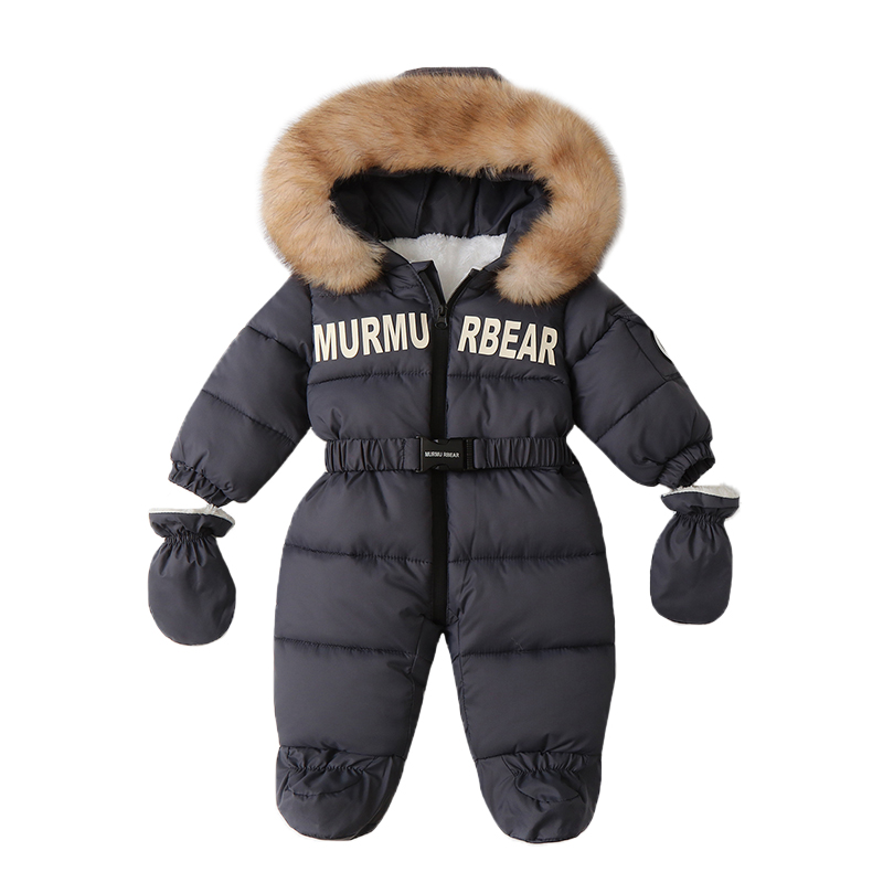 新生児用手袋付きジャンプスーツ,フード付きロンパース,防寒着 - Winter Clothing Baby のレビューと価格