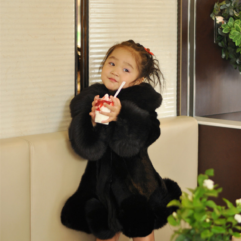 フェイクミンクキツネの毛皮のコート,子供服,赤ちゃんの服,無 - Winter Clothing For 1 Year Old Girl のレビューと価格