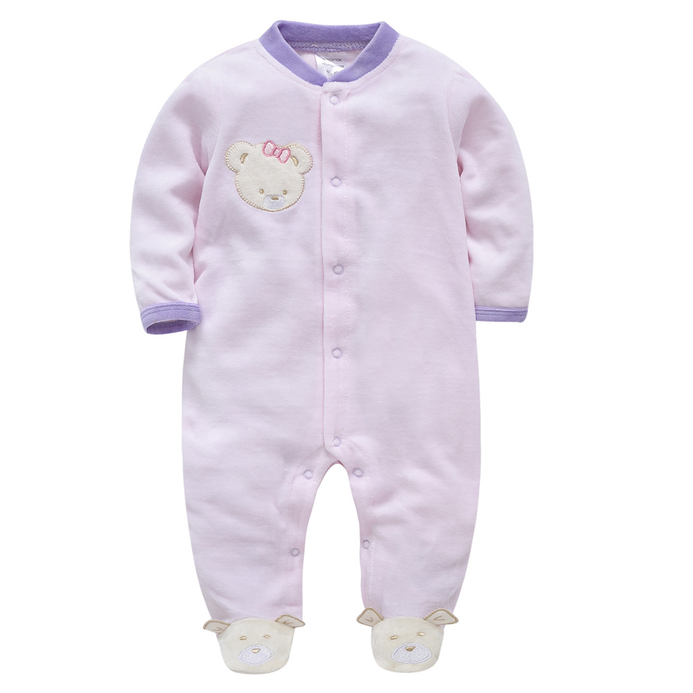 Kavkas 女の赤ちゃん服長袖綿冬暖かいロンパースクマ固体 - Winter Clothing For 1 Year Old Girl のレビューと価格