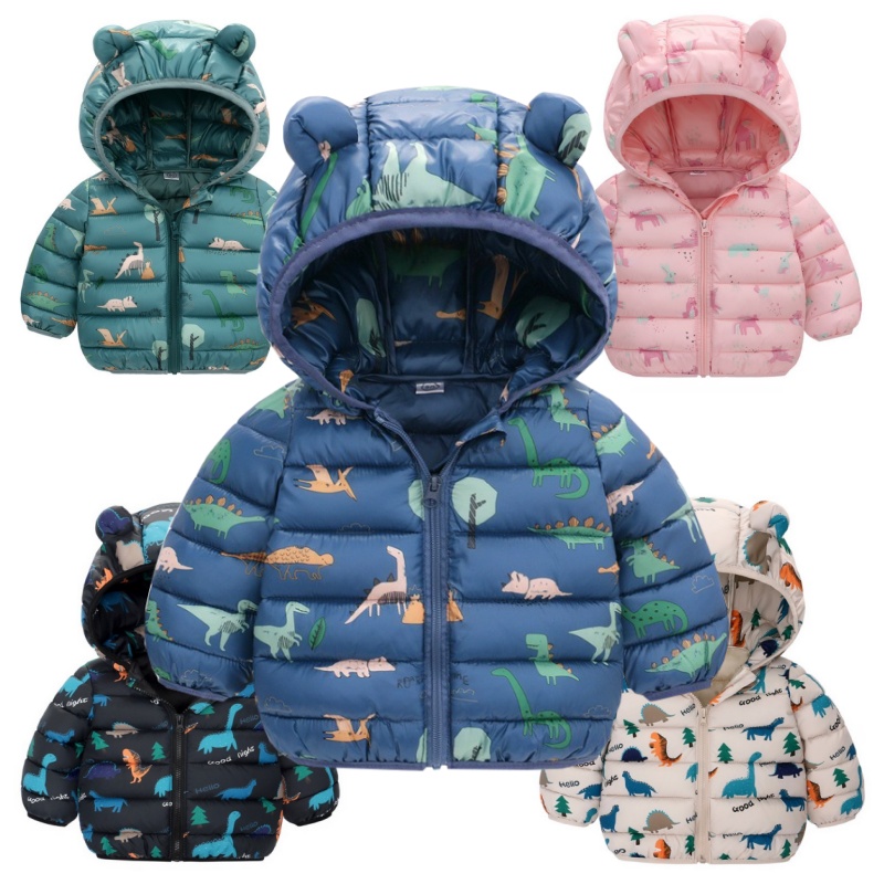 子供男の子ベビーフード付き軽量ダウンジャケット暖かい上着秋キ - Winter Clothing For 1 Year Old Girl のレビューと価格
