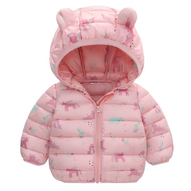 子供男の子ベビーフード付き軽量ダウンジャケット暖かい上着秋キ - Winter Clothing For 1 Year Old Girl のレビューと価格